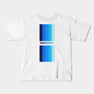 AWESOME BLUE Kids T-Shirt